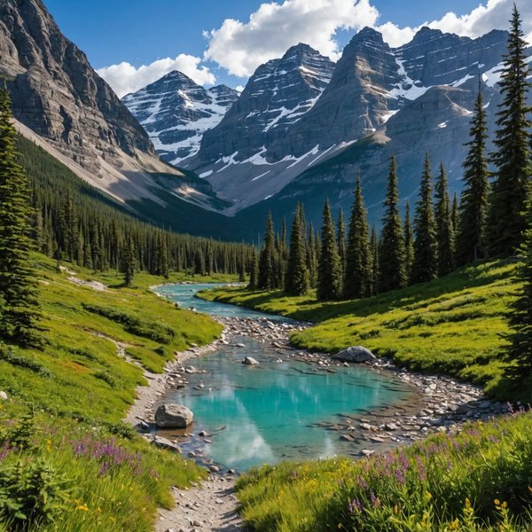 Quels sont les meilleurs itinéraires pour une randonnée dans les montagnes Rocheuses, Canada?